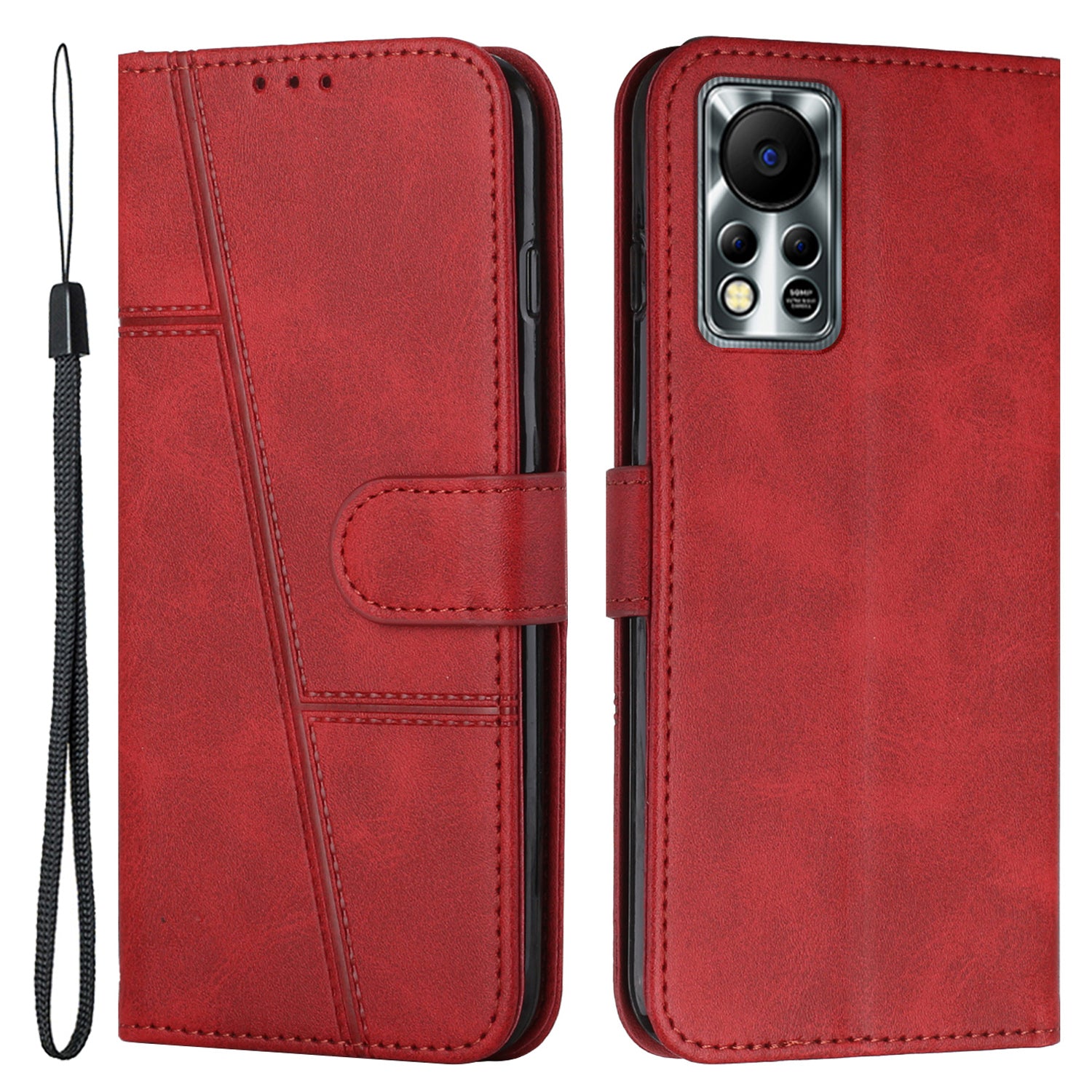 For Infinix Hot 11s NFC 4G Stitching PU Leather Flip Phone Case Stand Full Body Protective Wallet Cover with Strap For Infinix Hot 11s NFC 4G Stitching PU Leather Flip Phone Case Stand Full Body Protective Wallet Cover with Strap